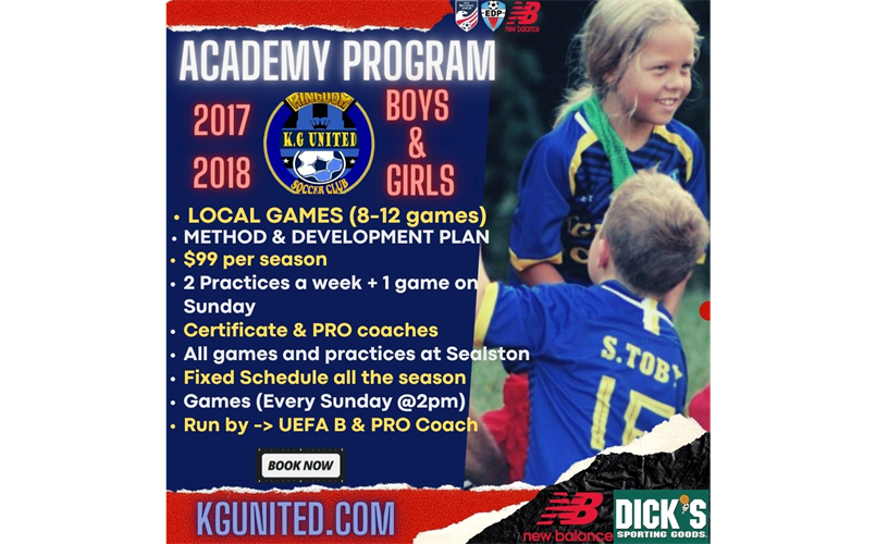 NEW ACADEMY PROGRAM (REGISTRATION IS OPEN)