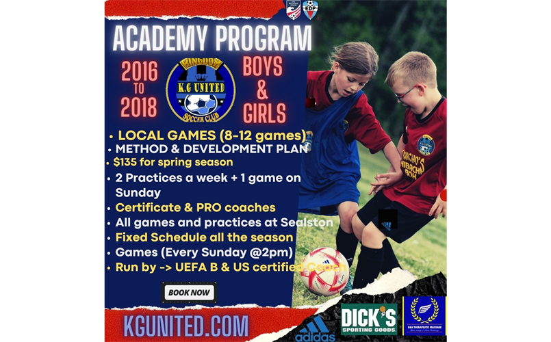 NEW ACADEMY PROGRAM (REGISTRATION IS OPEN)